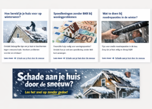 schade aan je huis door de sneeuw
