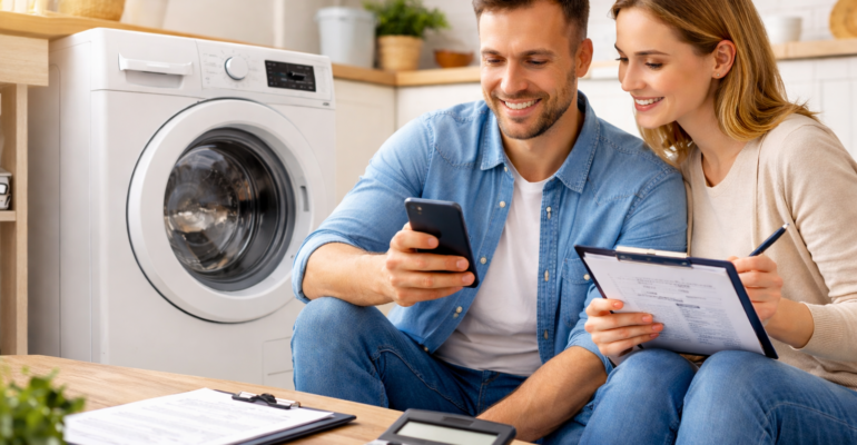 Geld lenen voor een nieuwe wasmachine