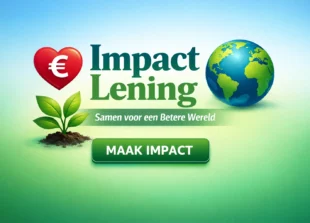 Infographic over de werking van een impact lening: hoe kapitaal positieve sociale en ecologische impact financiert en rendement oplevert. impact leningen