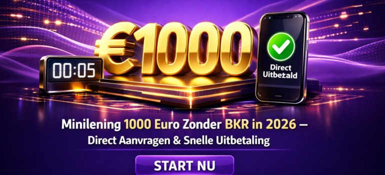 Minilening 1000 Euro Zonder BKR