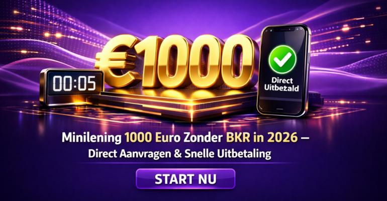 Minilening 1000 Euro Zonder BKR